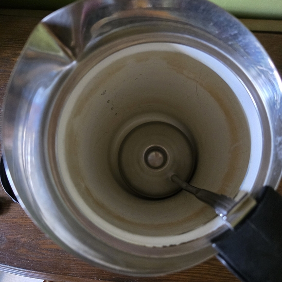 Vintage Corningware 10 Cup Blue Cornflower Percolater Coffee Pot Carafe - Picture 10 of 16